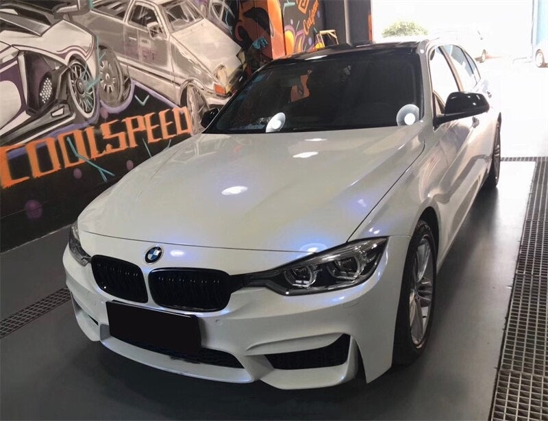 Gloss Pearl White to Blue