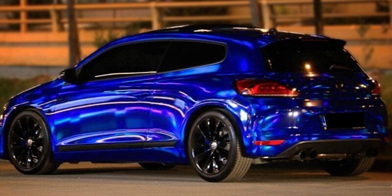 Silver Black Hologram Chromium