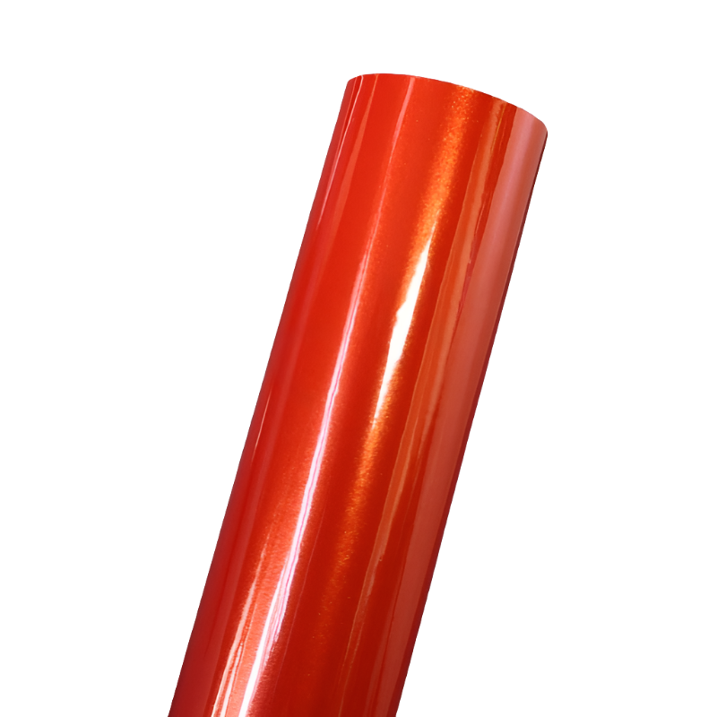glossy metallic Dark Orange