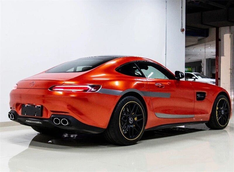 glossy metallic Dark Orange