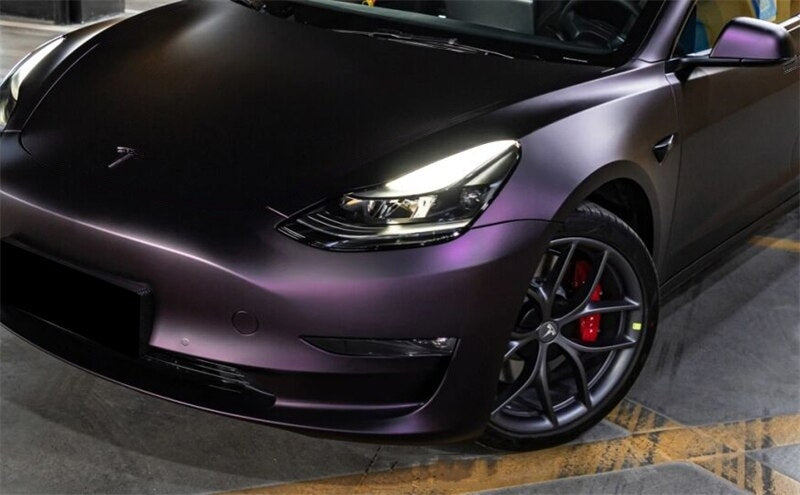 Satin Ghost Black Purple